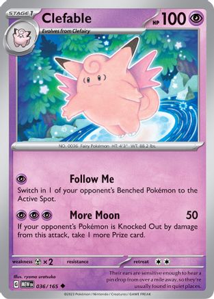 Clefable (036) [SV Scarlet & Violet 151] Reverse Holofoil - Uncommon