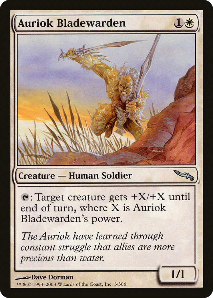 Auriok Bladewarden (MRD-003) [Mirrodin] Foil