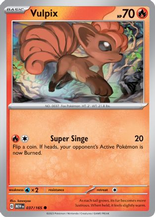 Vulpix (037) [SV Scarlet & Violet 151] Reverse Holofoil - Common