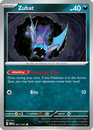Zubat (041) [SV Scarlet & Violet 151] Reverse Holofoil - Common