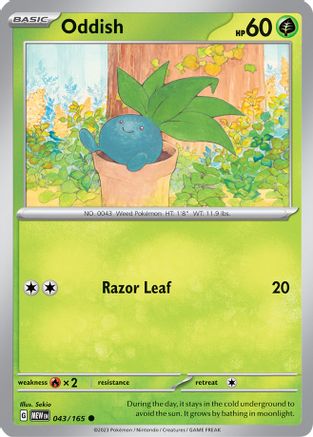 Oddish (043) [SV Scarlet & Violet 151] Reverse Holofoil - Common