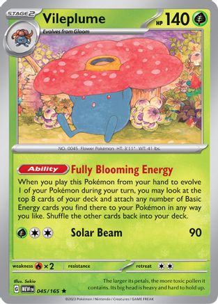 Vileplume (045) [SV Scarlet & Violet 151] Reverse Holofoil - Rare