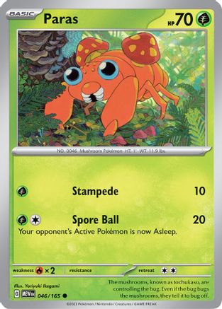 Paras (046) [SV Scarlet & Violet 151] Reverse Holofoil - Common