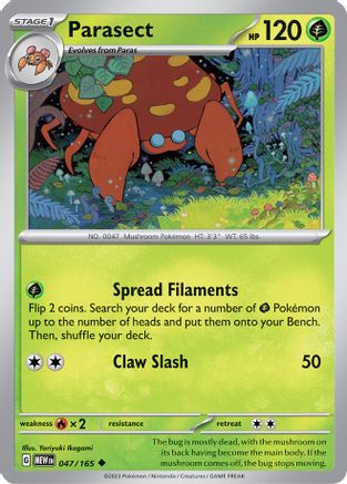 Parasect (047) [SV Scarlet & Violet 151] Reverse Holofoil - Uncommon