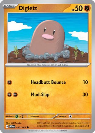 Diglett (050) [SV Scarlet & Violet 151] Reverse Holofoil - Common