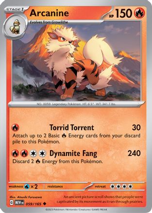 Arcanine (059) [SV Scarlet & Violet 151] - Uncommon