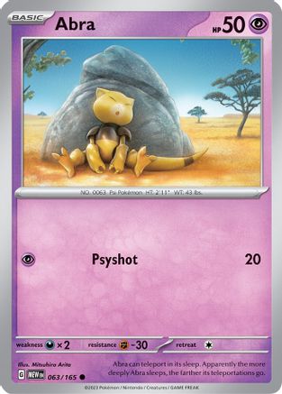 Abra (063) [SV Scarlet & Violet 151] - Common