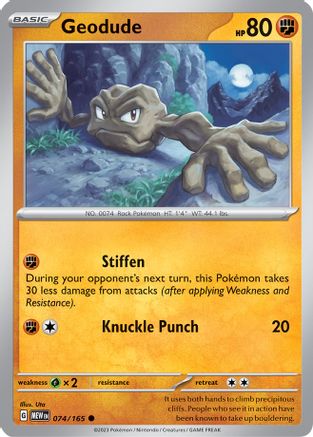 Geodude (074) [SV Scarlet & Violet 151] Reverse Holofoil - Common