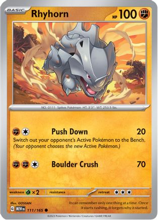 Rhyhorn (111) [SV Scarlet & Violet 151] - Common