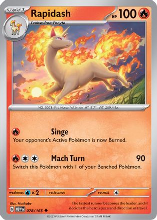 Rapidash (078) [SV Scarlet & Violet 151] Reverse Holofoil - Uncommon