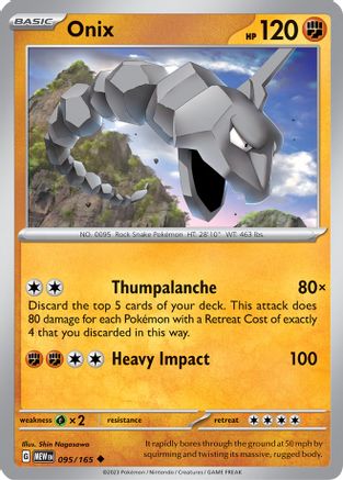 Onix (095) [SV Scarlet & Violet 151] Reverse Holofoil - Uncommon