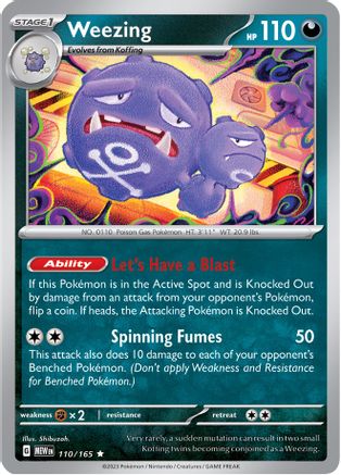 Weezing (110) [SV Scarlet & Violet 151] Reverse Holofoil - Rare