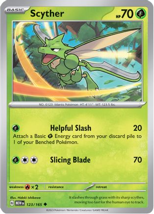 Scyther (123) [SV Scarlet & Violet 151] Reverse Holofoil - Uncommon
