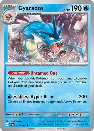 Gyarados (130) [SV Scarlet & Violet 151] Reverse Holofoil - Rare