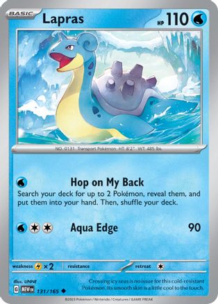 Lapras (131) [SV Scarlet & Violet 151] Reverse Holofoil - Uncommon