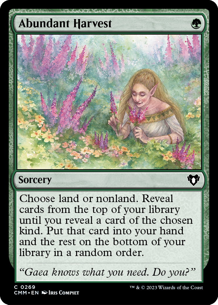 Abundant Harvest (CMM-269) [Commander Masters] Foil