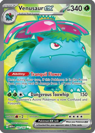 Venusaur ex (182/165) [SV Scarlet & Violet 151] Holofoil - Ultra Rare