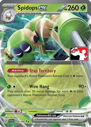 Spidops ex (019/198) [Prize Pack Series Cards] Holofoil - Double Rare