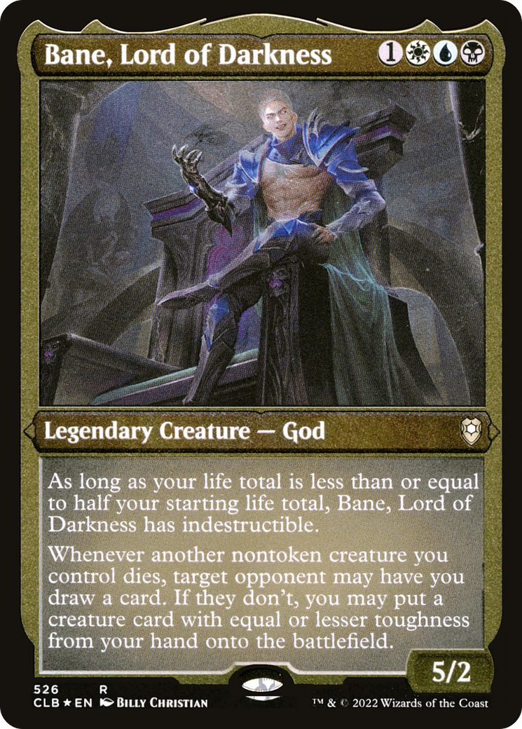 Bane, Lord of Darkness (CLB-526) [Commander Legends: Battle for Baldur's Gate] Foil