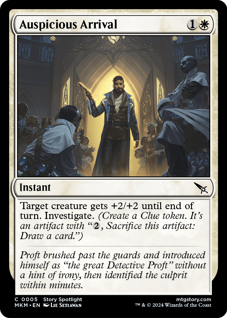 Auspicious Arrival (MKM-005) [Murders at Karlov Manor] Foil