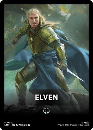Elven Theme Card (LTR-010) [The Lord of the Rings: Tales of Middle-earth]