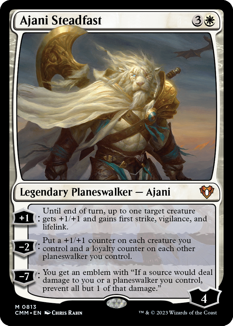 Ajani Steadfast (CMM-813) [Commander Masters]