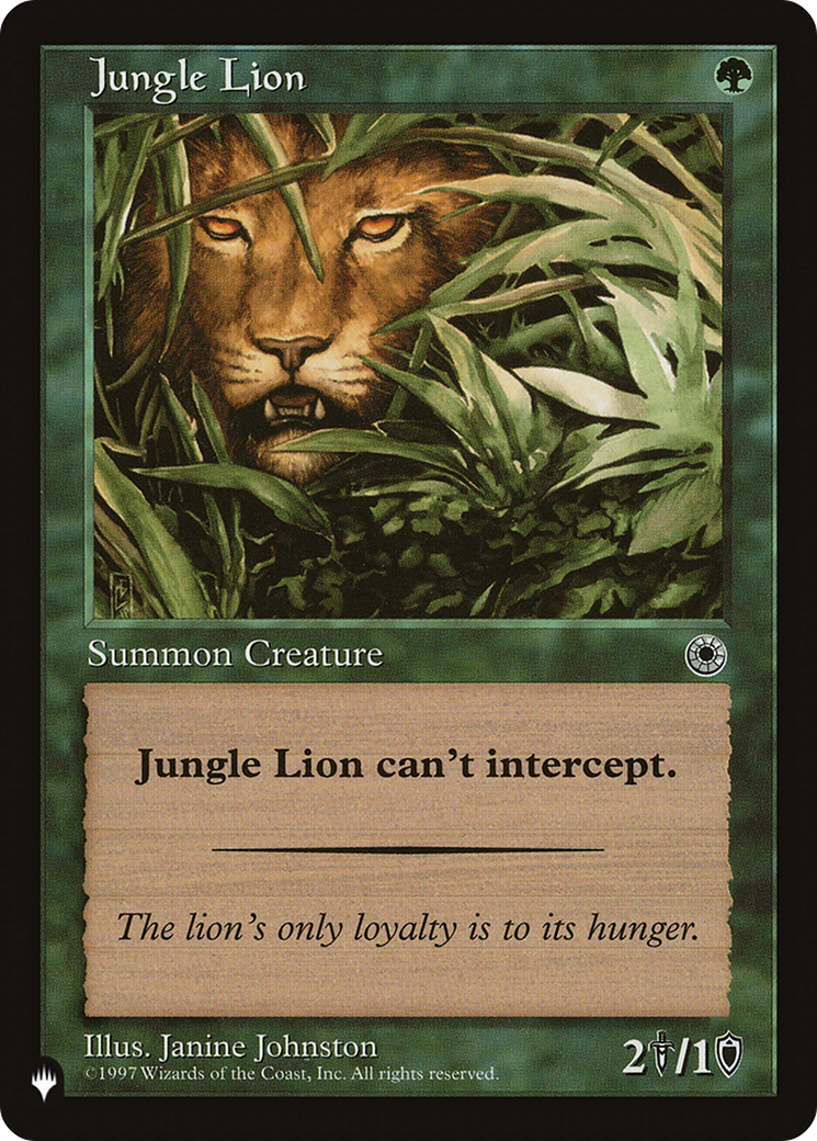 Jungle Lion (LIST-POR-171) [The List]