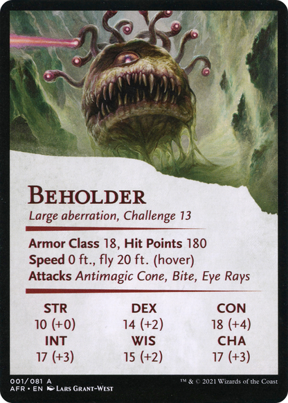 Baleful Beholder // Beholder (AAFR-001) (Borderless) [Adventures in the Forgotten Realms Art Series]