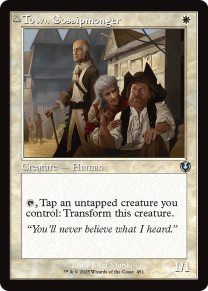 Town Gossipmonger (Retro Frame) (INR-451) [Innistrad Remastered]