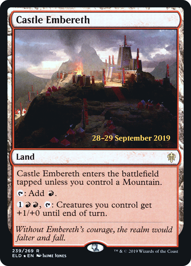 Castle Embereth (PRE-239S) [Throne of Eldraine Promos] Foil