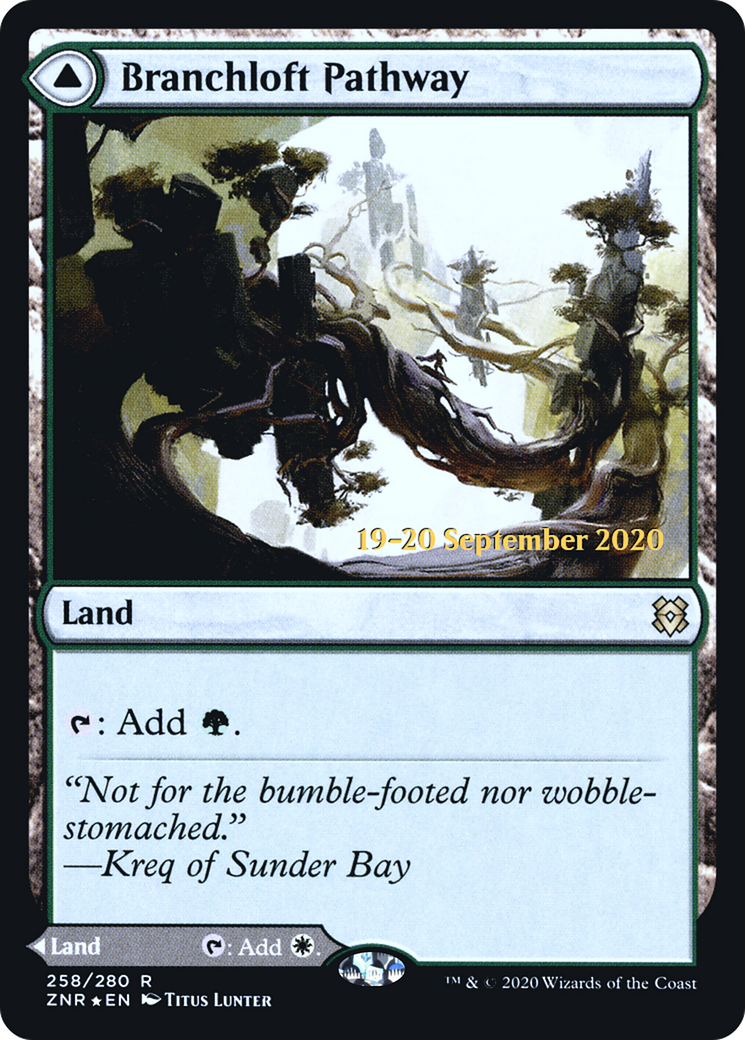 Branchloft Pathway (PRE-258S) [Zendikar Rising Promos] Foil