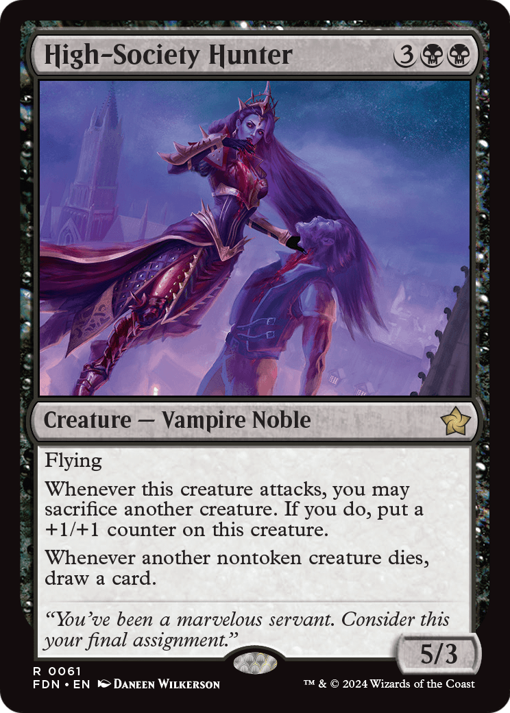 High-Society Hunter (FDN-061) [Foundations] Foil