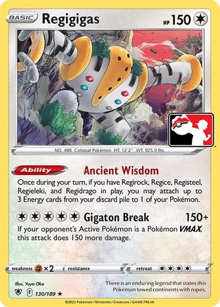 Regigigas (130/189) [Prize Pack Series Cards] Holofoil - Rare