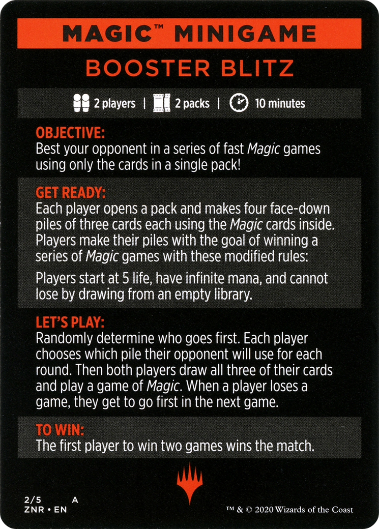 Booster Blitz (MZNR-002) [Zendikar Rising Minigames]