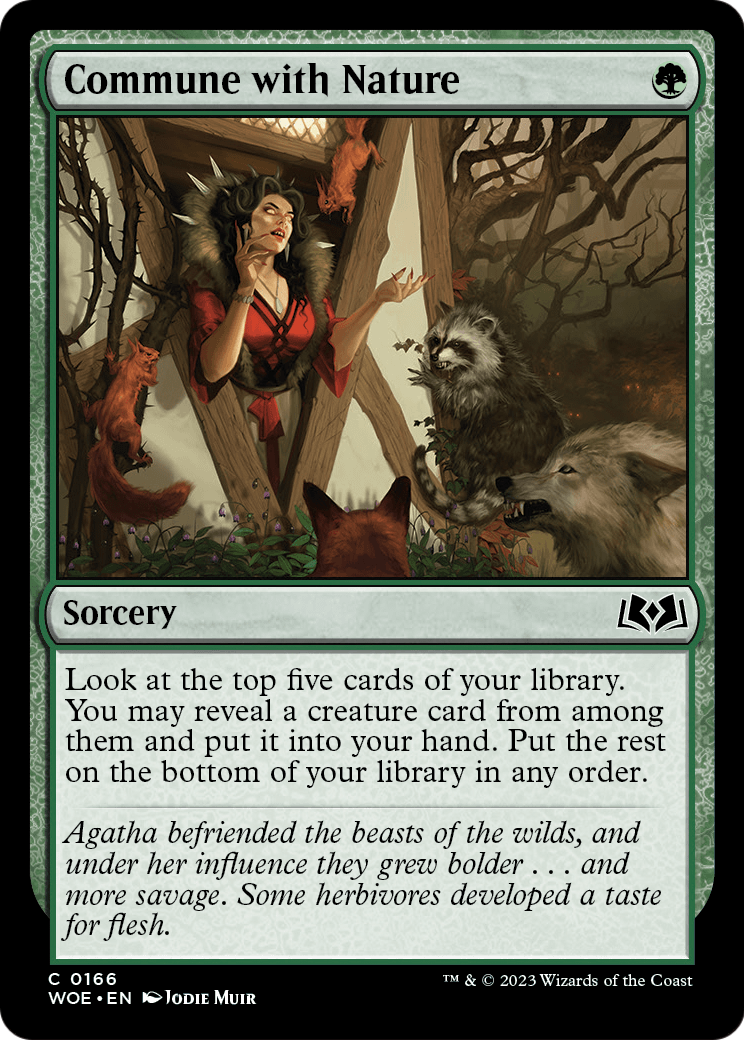 Commune with Nature (WOE-166) [Wilds of Eldraine] Foil