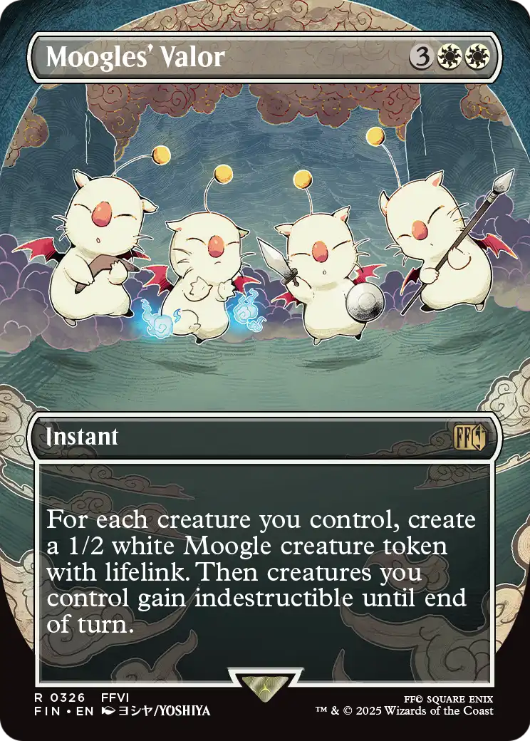 Moogles' Valor (Borderless) (FIN-326) [FINAL FANTASY]