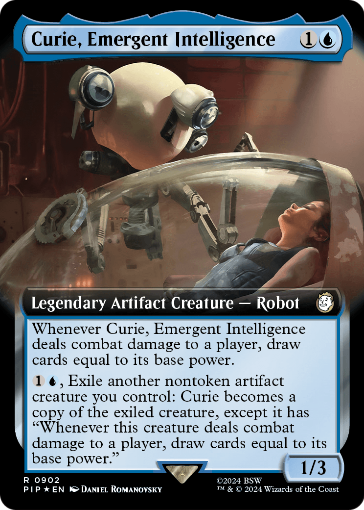Curie, Emergent Intelligence (Extended Art) (Surge Foil) (PIP-902) [Fallout] Foil