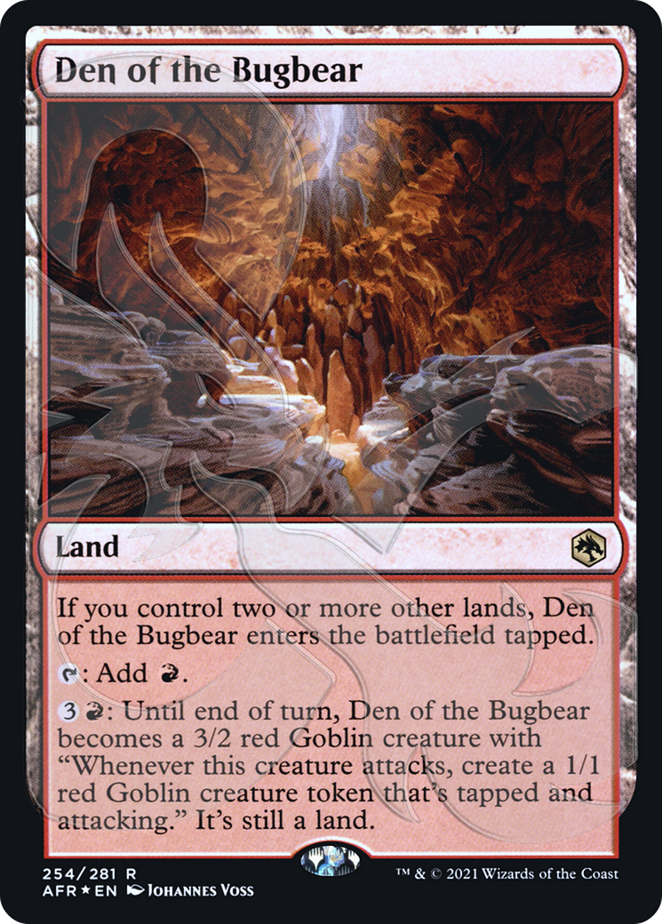 Den of the Bugbear (AFR&-254A) [Adventures in the Forgotten Realms Promos] Foil