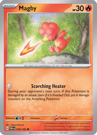 Magby (019/182) [SV04 Paradox Rift] Reverse Holofoil - Common