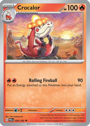 Crocalor (024) [SV04 Paradox Rift] Reverse Holofoil - Uncommon
