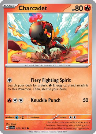 Charcadet (026/182) [SV04 Paradox Rift] Reverse Holofoil - Common