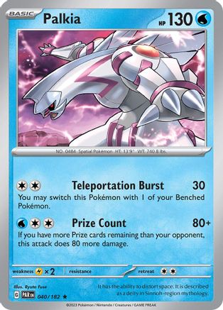 Palkia (040) [SV04 Paradox Rift] Holofoil - Rare