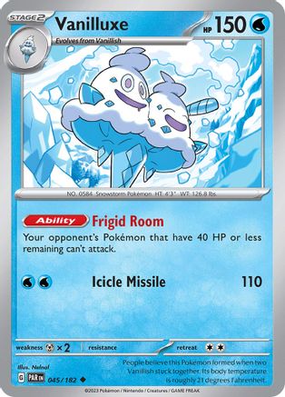 Vanilluxe (045) [SV04 Paradox Rift] Reverse Holofoil - Uncommon