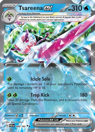 Tsareena ex (046/182) [SV04 Paradox Rift] Holofoil - Double Rare