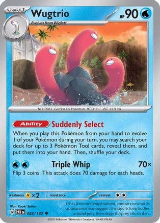 Wugtrio (053) [SV04 Paradox Rift] Reverse Holofoil - Uncommon