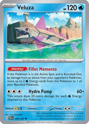 Veluza (054/182) [SV04 Paradox Rift] Reverse Holofoil - Uncommon
