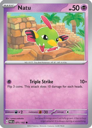 Natu (071) [SV04 Paradox Rift] Reverse Holofoil - Common