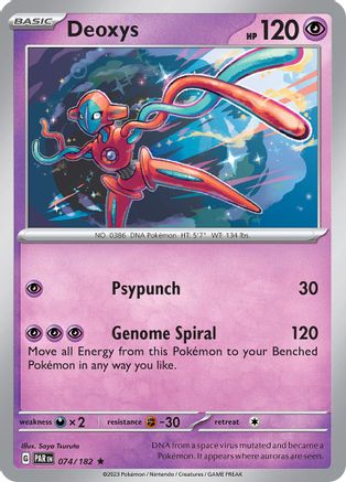 Deoxys (074) [SV04 Paradox Rift] Holofoil - Rare