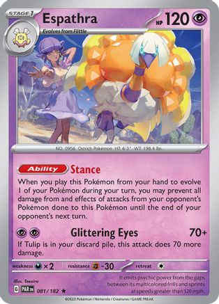 Espathra (081/182) [SV04 Paradox Rift] Reverse Holofoil - Rare