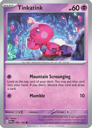 Tinkatink (082/182) [SV04 Paradox Rift] Reverse Holofoil - Common